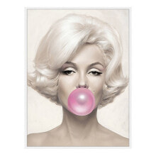 Купить предметы интерьера Any Image: Bild Marilyn Bubble Gum