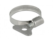 Delock 19579 - Butterfly clamp - Stainless steel - Metal - Polybag - 2.5 cm - 4 cm