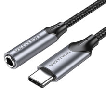 Vention BGMHA аудио кабель 0,1 m 3,5 мм USB Type-C Серый