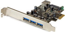 Контроллеры для компьютеров Kontroler StarTech PCIe 2.0 x1 - 4x USB 3.0 (PEXUSB3S42)