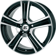 Колесный диск литой RC-Design RC19 schwarz front-poliert 5x15 ET32 - LK4/100 ML60.1