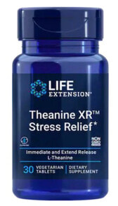 Аминокислоты Life Extension Theanine XR Stress Relief L-теанин 30 растительных капсулы
