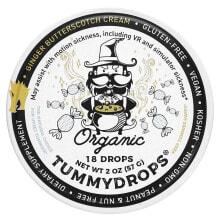Tummydrops, Крем с органическим имбирем и ириской, 18 капель, 57 г (2 унции)
