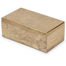 Decorative box Alexandra House Living Multicolour Wood 21 x 6 x 12 cm