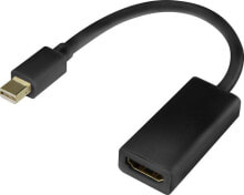 Renkforce RF-4229013 - 0.2 m - Mini DisplayPort - HDMI - Male - Female - Straight