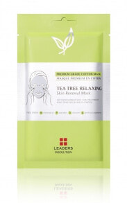 Entspannende Tuchmaske für das Gesicht - Leaders Tea Tree Relaxing Skin Renewal Mask