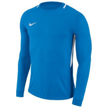Мужской спортивный лонгслив с длинным рукавом синий с логотипом футбольный Nike Dry Park III LS M 894509-406