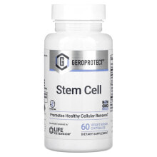 Лайф Экстэншн, Geroprotect, Stem Cell, добавка для поддержания здоровья стволовых клеток, 60 вегетарианских капсул