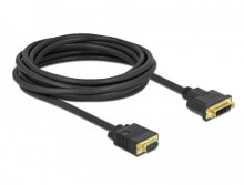 DeLOCK 86759 видео кабель адаптер 5 m DVI-A VGA (D-Sub) Черный