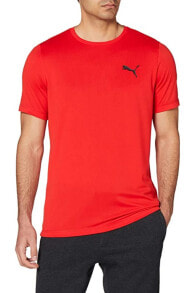 Erkek Kırmızı Bisiklet Yaka Drycell Spor T-shirt Vo58672511