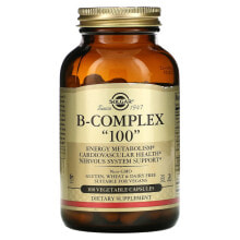 Витамины группы В Solgar, B-Complex "100", 100 Vegetable Capsules