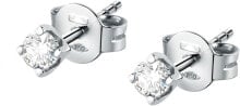 Серьги tesori SAIW99 sparkling silver earrings with crystal