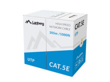 Кабели и разъемы для аудио- и видеотехники Lanberg LCU5-10CC-0305-Y сетевой кабель 305 m Cat5e U/UTP (UTP) Желтый
