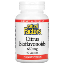 Vitamin C natural Factors, Citrus Bioflavonoids Plus Hesperidin, 650 mg, 90 Capsules
