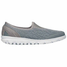 Купить женская спортивная обувь Propet: Propet Travelactiv Slip On Walking Womens Grey Sneakers Athletic Shoes W5104-SI