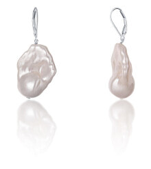 Ювелирные серьги luxury earrings with real baroque pearl JL0688