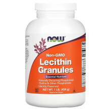 Лецитин now Foods, лецитин в гранулах, без ГМО, 454 г (1 фунт)