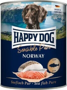 Купить влажные корма для собак Happy Dog: Happy Dog PUSZKA dla psa - Norway (ryba) 800 g