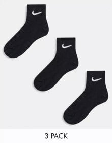 Nike Training – 3er-Pack Söckchen in Schwarz, unisex