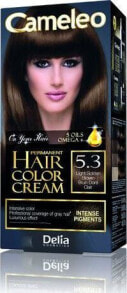 Delia Cameleo Hair Color Cream No. 5.3 Масляная крем-краска для волос с омега,  оттенок золотистый коричневый