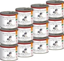 Nassfutter Hund mit Bio Rind sensitiv getreidefrei, Multipack (12x200 g), 2,4 kg