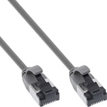 Patch cable slim - U/FTP - Cat.8.1 - TPE halogen-free - grey 0.5m