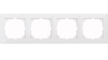 Умные розетки, выключатели и рамки Merten MEG4040-3619 рамка для розетки/выключателя Белый