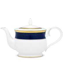 Noritake odessa Cobalt Gold Tea Pot, 43 Oz.