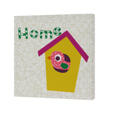 Canvas HappyFriday Moshi Moshi House Multicolour 27 x 27 cm