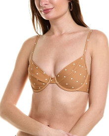 Купить женские футболки и топы WeWoreWhat: Weworewhat Full Coverage Underwire Bikini Top Women's Brown M