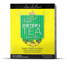 Жиросжигатели Laci Le Beau Super Dieter's Tea Лимонно-мятный чай для похудения без кофеина 60 пакетиков