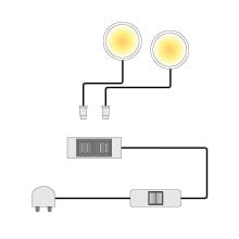 LED-Spotbeleuchtung Sparkle (3er-Set)