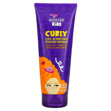 Несмываемые средства и масла для волос aussie, Kids, несмываемый кондиционер для кудрявых волос, солнечные тропические фрукты, 193 г (6,8 унции)