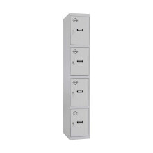 Locker Simon Rack Metal Light grey 4 compartments (180 x 30 x 50 cm)