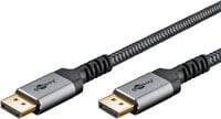 Goobay DisplayPort -auf-HDMI -Kabel 1 m Sharkskin Grey - -Stecker>