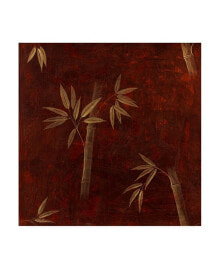Trademark Global pablo Esteban Bamboo Line Art Red Canvas Art - 36.5