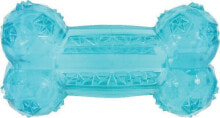 Игрушки для собак Zolux Toy TPR POP bone 12 cm, turquoise color