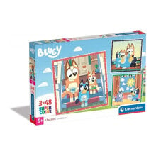 CLEMENTONI Bluey 3x48 pieces Puzzle