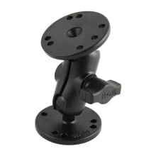 RAM MOUNTS Two Round Plates B Size Short Arm Universal Double Ball Mount