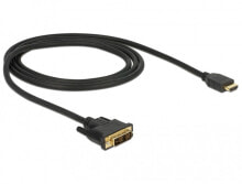 DeLOCK 85582 видео кабель адаптер 1 m HDMI Тип A (Стандарт) DVI-D Черный