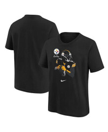 Nike big Boys Kenny Pickett Black Pittsburgh Steelers Local Player Name and Number T-shirt