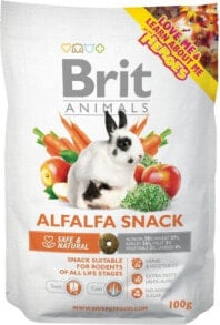 Лакомства для грызунов Brit Animals Alfaalfa Snack for rodents 100g