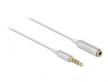 DeLOCK 66072 аудио кабель 0,5 m 3,5 мм Серебристый, Белый