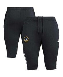 adidas men's Black LA Galaxy 2023 On-Field Training AEROREADY Half Pants