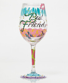 Enesco lolita Best Friends Always Wine Glass