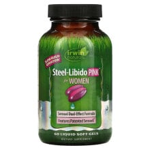 Витамины и БАДы для женщин Irwin Naturals, Steel-Libido, Pink, For Women, 60 Liquid Soft-Gels