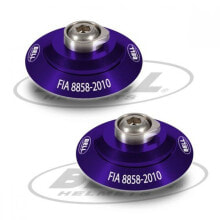 Helmet clip set Bell HANS Purple FIA 8858-2010