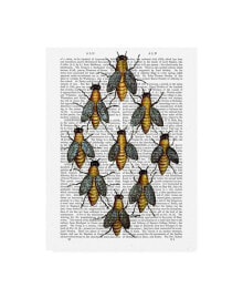 Trademark Global fab Funky Medieval Bees Canvas Art - 36.5