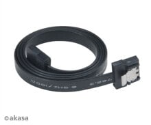 Akasa SATA-Kabel 6 GB/s 50 cm - 2 Stück AK-CBSA05-BKT2 - Cable - Digital