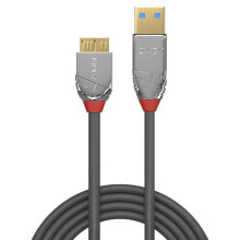 Lindy 36656 USB кабель 0,5 m 3.2 Gen 1 (3.1 Gen 1) USB A Micro-USB B Серый